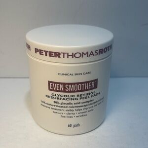 PETER THOMAS ROTH Even Smoother Glycolic Retinol Resurfacing Peel Pads 60 ct NEW
